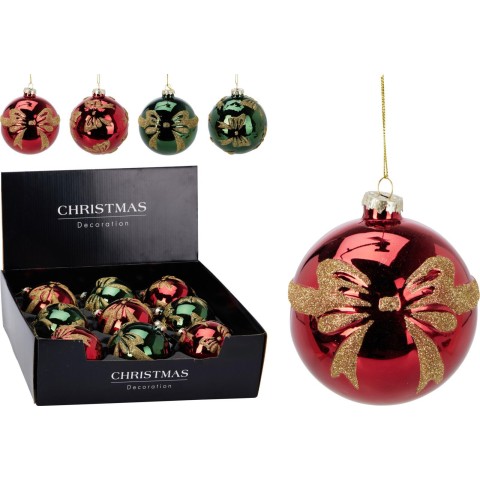 SFERA VETRO 10CM DECO FIOCCO4A